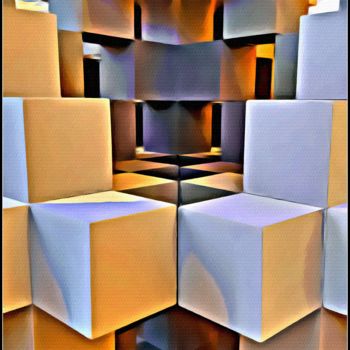 Fotografía titulada "Cubes" por Jan Schrijver, Obra de arte original