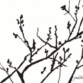 Картина под названием "Spring Blossoms" - Janel Bragg, Подлинное произведение искусства