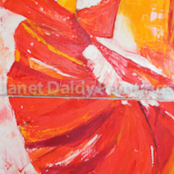 "La danseuse de Flam…" başlıklı Tablo Janet Daldy tarafından, Orijinal sanat, Petrol