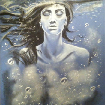 Painting titled "Underwater" by Janie Richard, Original Artwork, Other