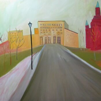 Malerei mit dem Titel "Moscow" von Janna Shulrufer, Original-Kunstwerk, Öl
