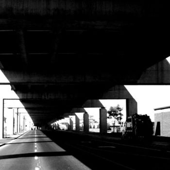 Fotografía titulada "Elevated Highway" por Janos Gardonyi, Obra de arte original