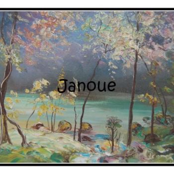 Peinture intitulée "rêve de sous-bois" par Janoue, Œuvre d'art originale