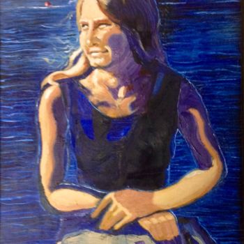 Painting titled "Tina" by Jan Wall, Original Artwork, Oil