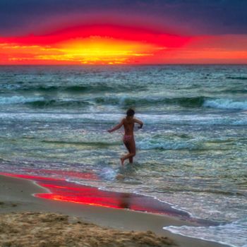 Fotografía titulada "dernier bain / last…" por Jarek Witkowski, Obra de arte original