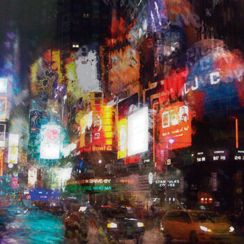 Arte digital titulada "Times square/XL lar…" por Javier Diaz, Obra de arte original, Fotografía manipulada