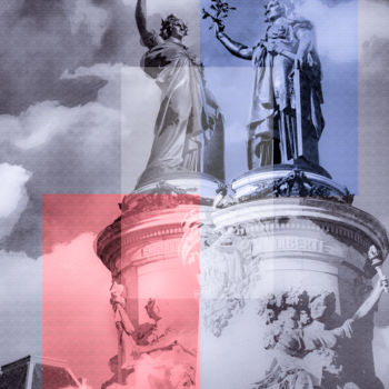 Photography titled "Les deux République" by Jean-Christophe Mandelli, Original Artwork, Manipulated Photography