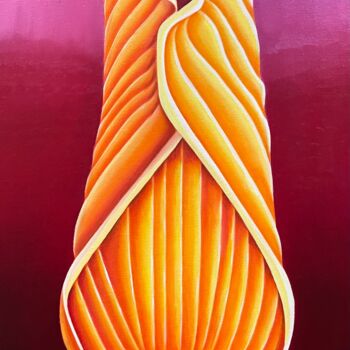 Картина под названием "Pavot de Californie" - Jchadima, Подлинное произведение искусства, Масло Установлен на Деревянная рам…