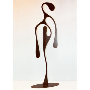 Sculpture titled "Golem" by Jean-Bernard Legendre, Original Artwork, Metals