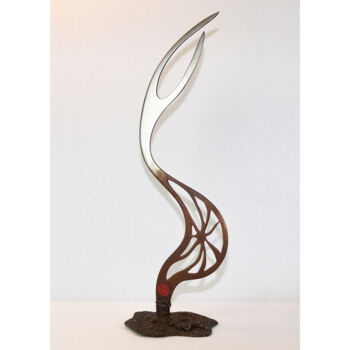 Sculpture titled "Emergence" by Jean-Bernard Legendre, Original Artwork, Metals