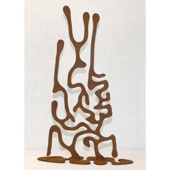 Rzeźba zatytułowany „Procession” autorstwa Jean-Bernard Legendre, Oryginalna praca, Metale