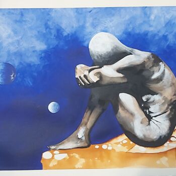 Картина под названием "Spleen" - Jean-Christophe Labrue, Подлинное произведение искусства, Акрил