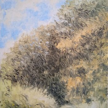 Pintura titulada "Lisière de forêt à…" por Jean-Claude Bemben, Obra de arte original, Oleo Montado en Bastidor de camilla de…