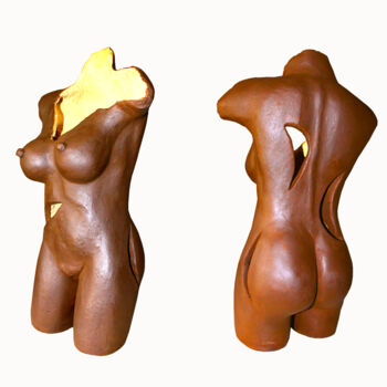 Sculpture titled "Nouvelle EVE" by Jean Claude Causse, Original Artwork, Clay