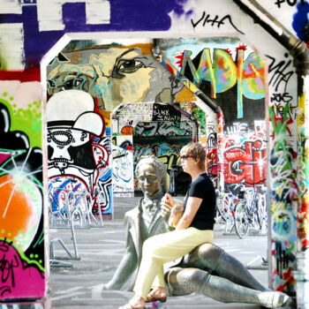 Fotografie mit dem Titel "graffitis 5" von Jean-Claude Mathier, Original-Kunstwerk, Digitale Fotografie
