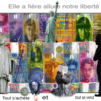 Digital Arts titled "La médiocrité démoc…" by Jean-Claude Mathier, Original Artwork, Photo Montage