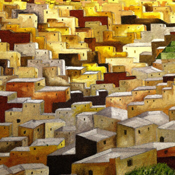 Arts numériques intitulée "Médina de Fes" par Jean-Claude Mathier, Œuvre d'art originale, Photographie numérique