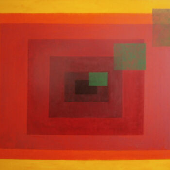 Pintura titulada "rectangles" por Jean Guignier, Obra de arte original