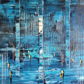 Картина под названием "OUT OF BLUE" - Jean-Humbert Savoldelli, Подлинное произведение искусства, Акрил