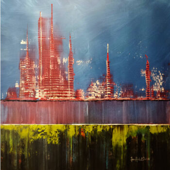 Painting titled "doha" by Jean-Humbert Savoldelli, Original Artwork, Acrylic