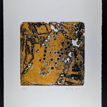 Impressões e gravuras intitulada "Piqûres, crevasses,…" por Jean Kittel, Obras de arte originais, Água forte