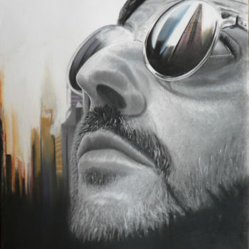 Drawing titled "leon" by Jean-Louis Silvestri, Original Artwork, Pastel