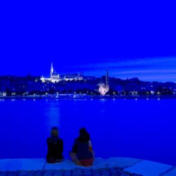 Fotografie getiteld "Face au Danube" door Jean-Luc Bohin, Origineel Kunstwerk