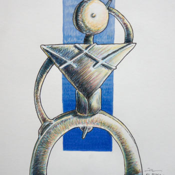 Dibujo titulada "el bedeau" por Jean-Luc Lacroix (JL LACROIX), Obra de arte original, Otro