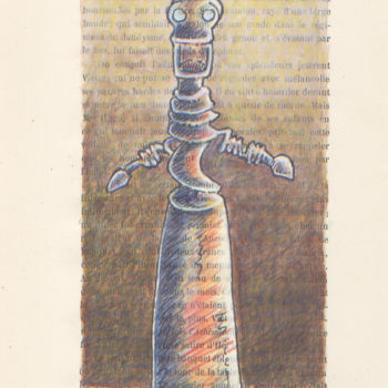 Zeichnungen mit dem Titel "D-tourneur,, étude" von Jean-Luc Lacroix (JL LACROIX), Original-Kunstwerk, Tinte
