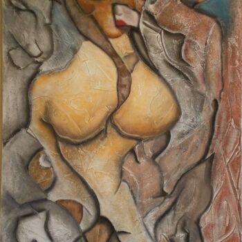 Painting titled "DE L AMOUR 04" by Jean Luc Masini, Original Artwork, Oil