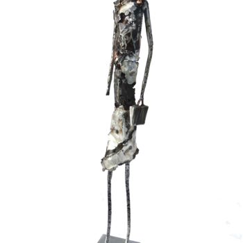 Sculpture titled "MADAME bis" by Jean-Marc Martinez, Original Artwork, Metals