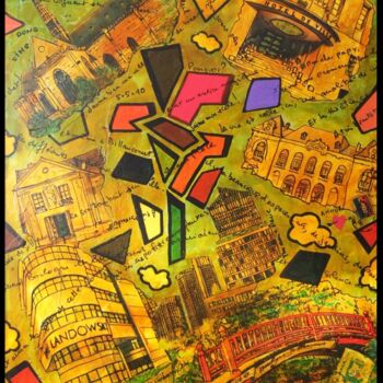 "SOUVENIRS DE BOULOG…" başlıklı Tablo Jean-Marc Philippe (Jimpy) tarafından, Orijinal sanat, Akrilik