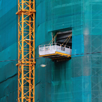 Photographie intitulée "Grue - Saïgon" par Jean-Marie Virat, Œuvre d'art originale, Photographie numérique