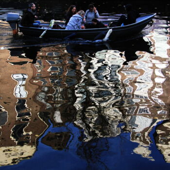 Photographie intitulée "Canal, Amsterdam #2" par Jean-Marie Virat, Œuvre d'art originale, Photographie numérique