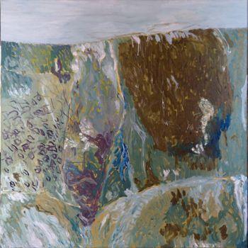 Malerei mit dem Titel "paysage-2014-mixte-…" von Jean-Noël Bouet, Original-Kunstwerk, Acryl