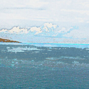Digitale Kunst mit dem Titel "Marine de Nice" von Jean Paul Pierozzi, Original-Kunstwerk, Digitale Malerei