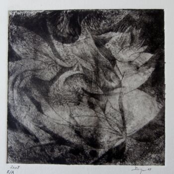 Printmaking titled "Clair obscur en For…" by Jean-Philippe Degraeve, Original Artwork, Engraving