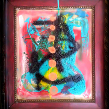 Painting titled "Destroy illusions/k…" by Jean Philippe Desmoulins, Original Artwork, Acrylic Mounted on Wood Stretcher frame
