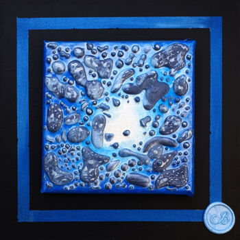 Painting titled "Cire_01" by Jean-Pierre Beillard, Original Artwork, Wax Mounted on Wood Panel