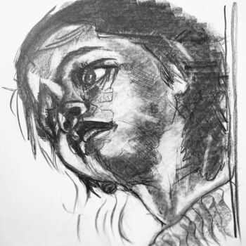 Dessin intitulée "Mathilde" par Jean-Pierre Emond, Œuvre d'art originale, Graphite