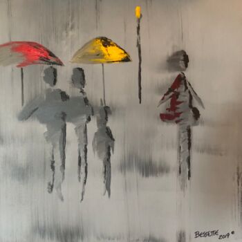 Pintura titulada "il pleut des clous" por Jean Pierre Ii Bessette (BESSETTE), Obra de arte original