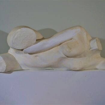 Sculptuur getiteld "Le corps de Lily" door Jean Pierre Picheny, Origineel Kunstwerk, Gips