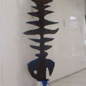 雕塑 标题为“fishbone.” 由Jean-Pierre Pinto, 原创艺术品, 金属