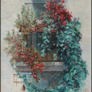 Pintura intitulada "Roquebrune" por Jean Boelen, Obras de arte originais