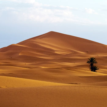 Fotografía titulada "Merzouga dune" por Jean-Claude Chevrel, Obra de arte original, Fotografía no manipulada