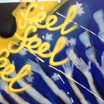 Pittura intitolato "Feel" da Schipper -Art, Opera d'arte originale, Spray