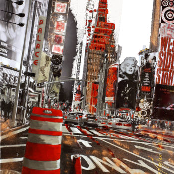 「id-new-york-balise-…」というタイトルの絵画 Jean Fontanによって, オリジナルのアートワーク