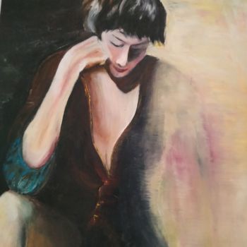 Pittura intitolato "Réflexion" da Jeanine Adell, Opera d'arte originale, Olio