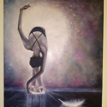 Painting titled "danse" by Jean Marc Zunino, Original Artwork, Oil