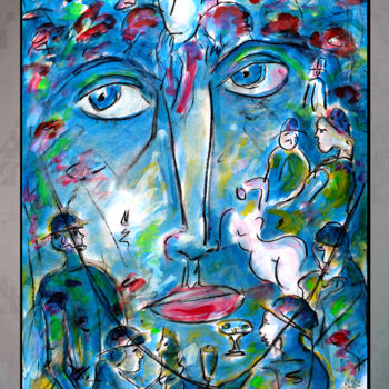 Pintura intitulada "SPLEEN" por Jean Mirre, Obras de arte originais, Óleo
